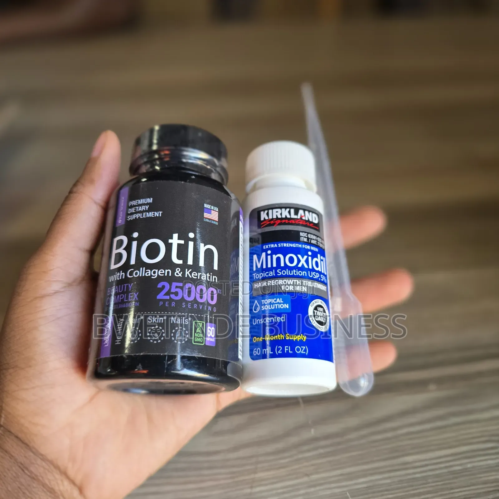 Kirkland Minoxidil 5% Biotin For Hair, Beard Growth Kit