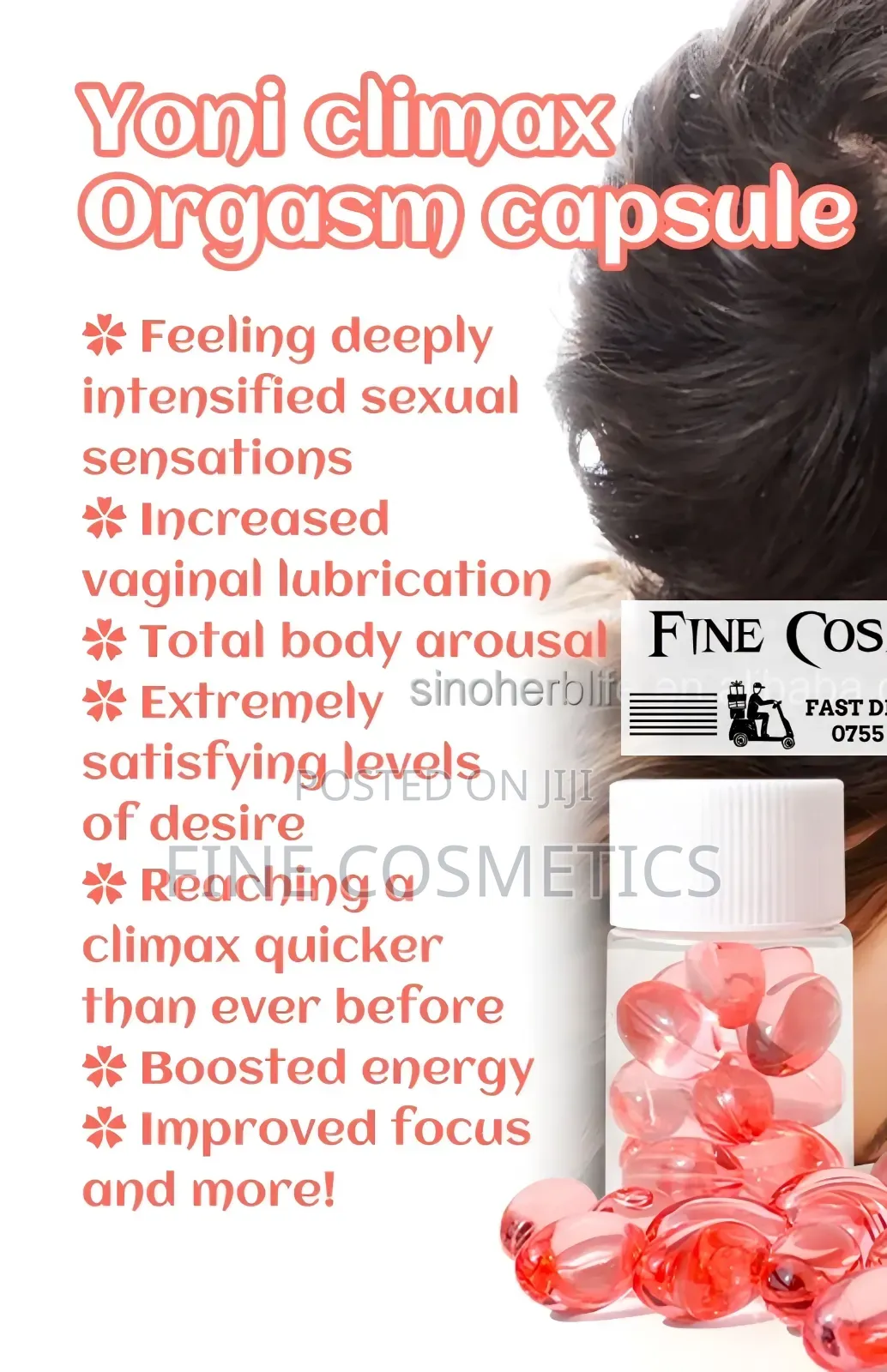 Wholesale Only Yoni Climax Capsules, G-Spot Vagina Wetness