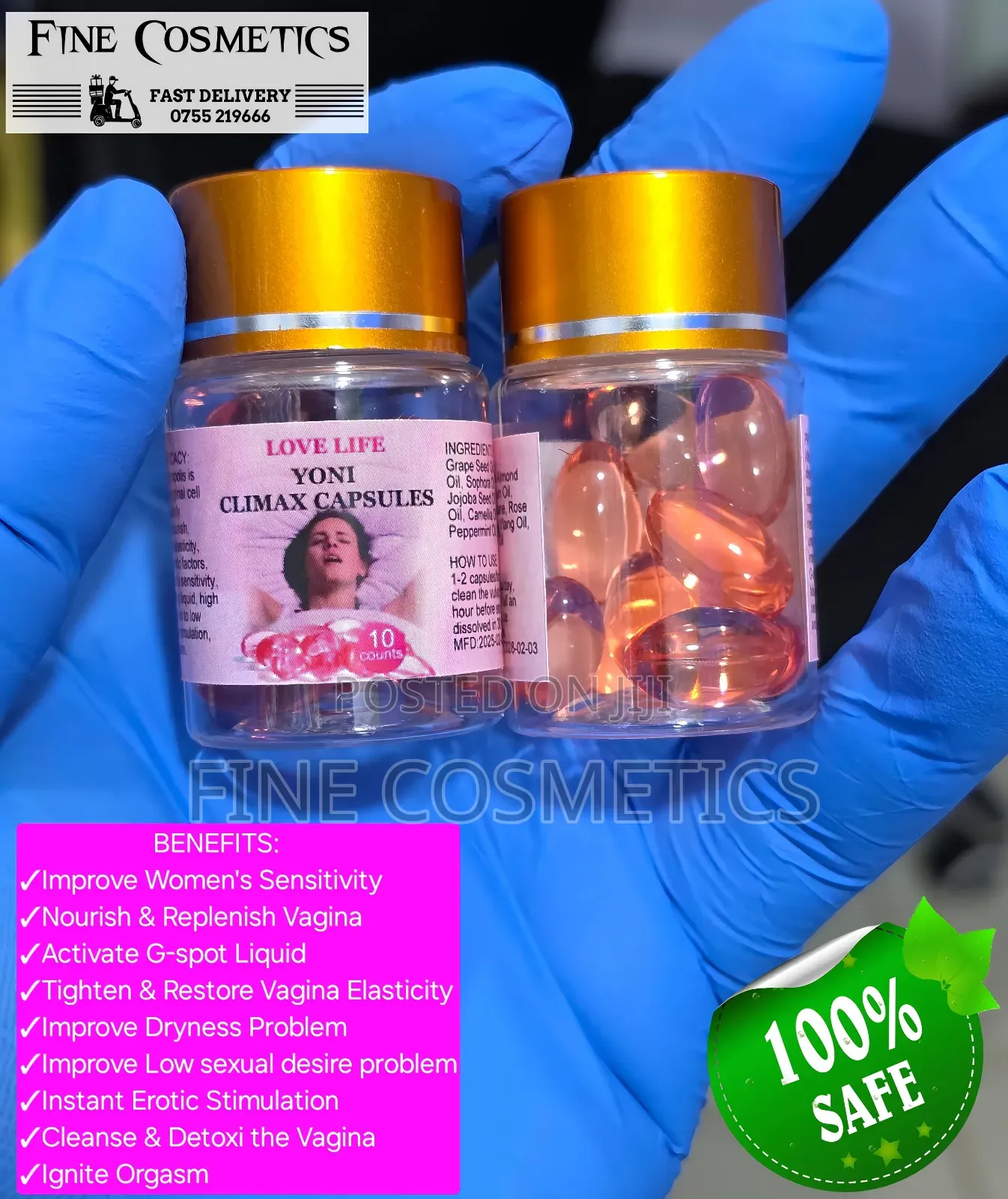 Wholesale Only Yoni Climax Capsules, G-Spot Vagina Wetness
