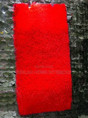 Red Artificial Grass Carpet Per Square Meter