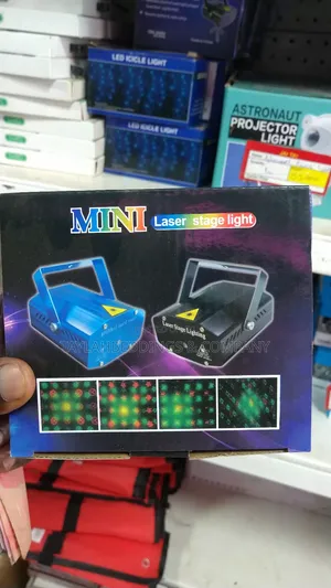 Mini Laser Stage Light, Red Green Patterns Multiple Modes