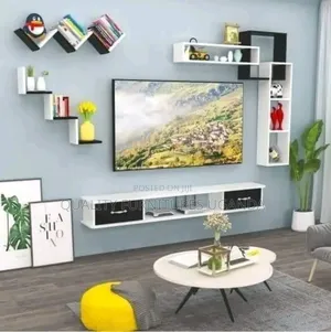 Photo - Black and White Tv Stands