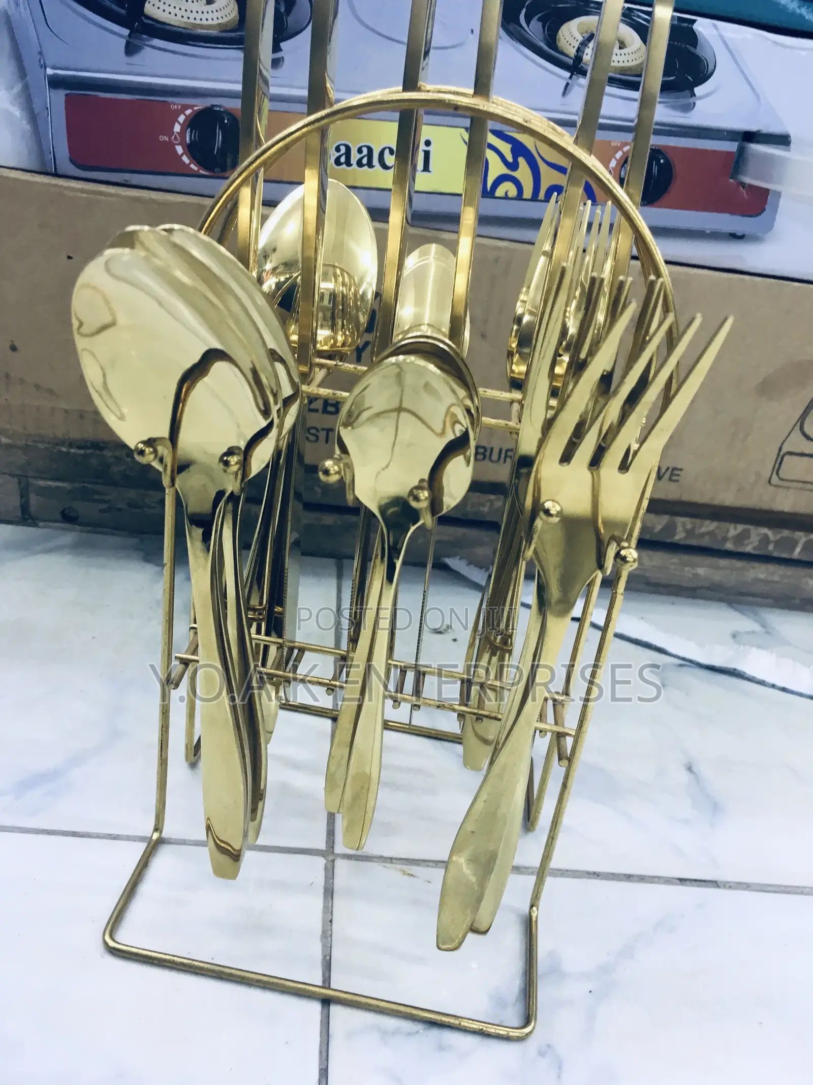 Golden Cutlery Set