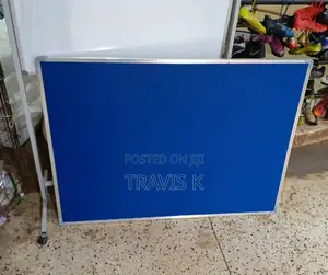 90x120cm Notice Board- Blue