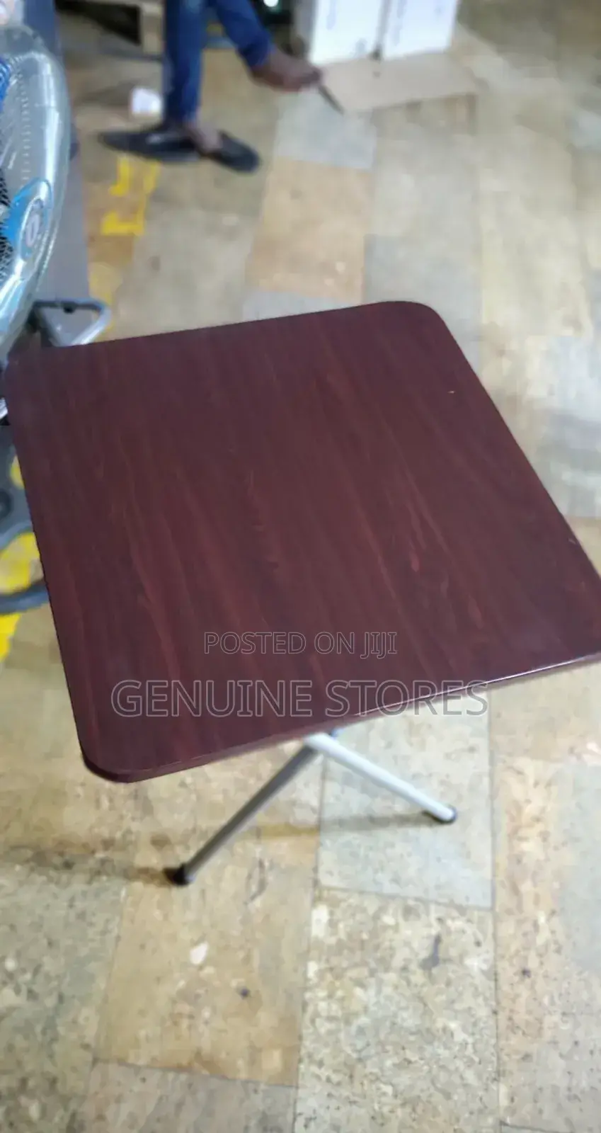Folding Wooden Table With Metalic Stands.