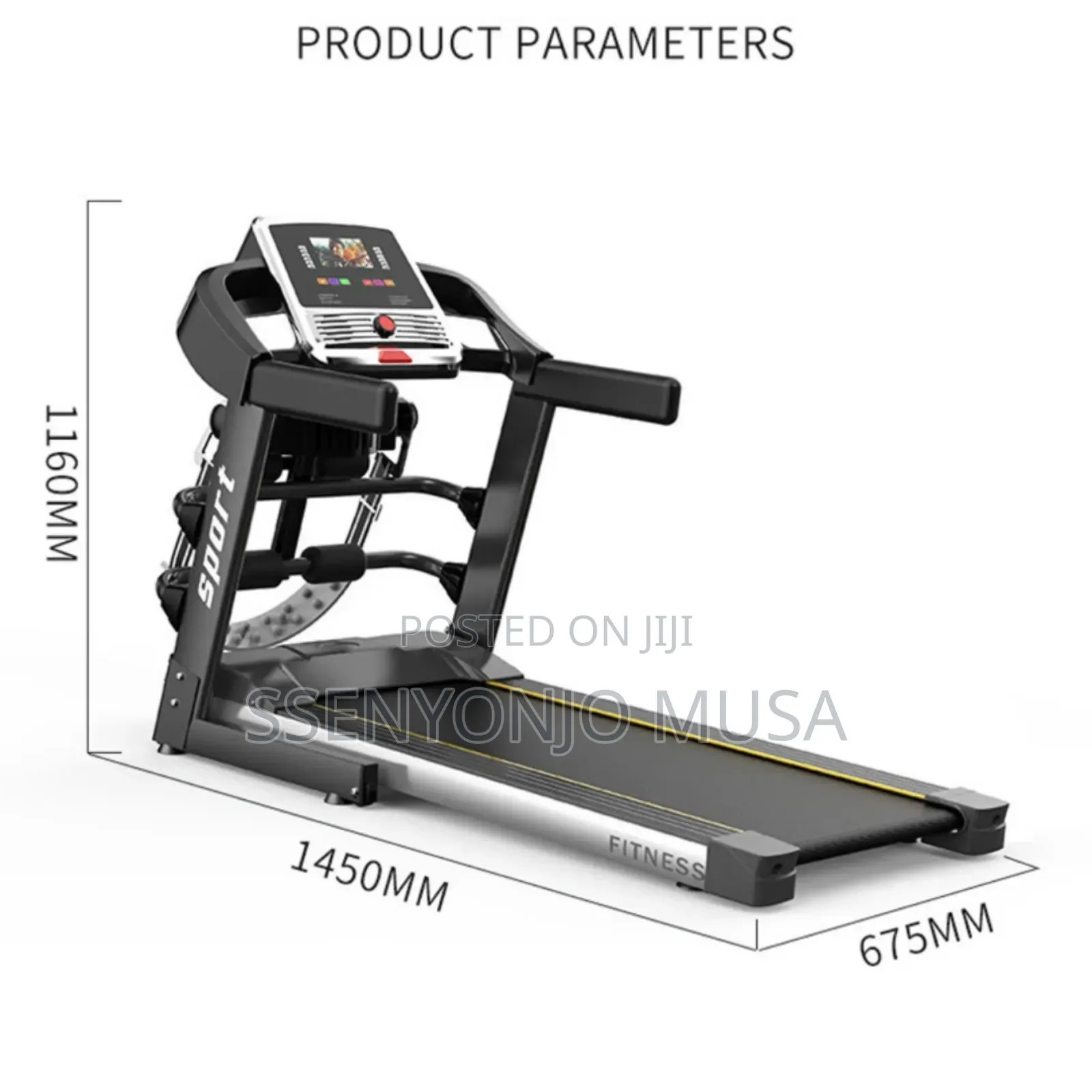 220kg Capacity Treadmill With Massage - 7" Hd Screen, 3.0hp.