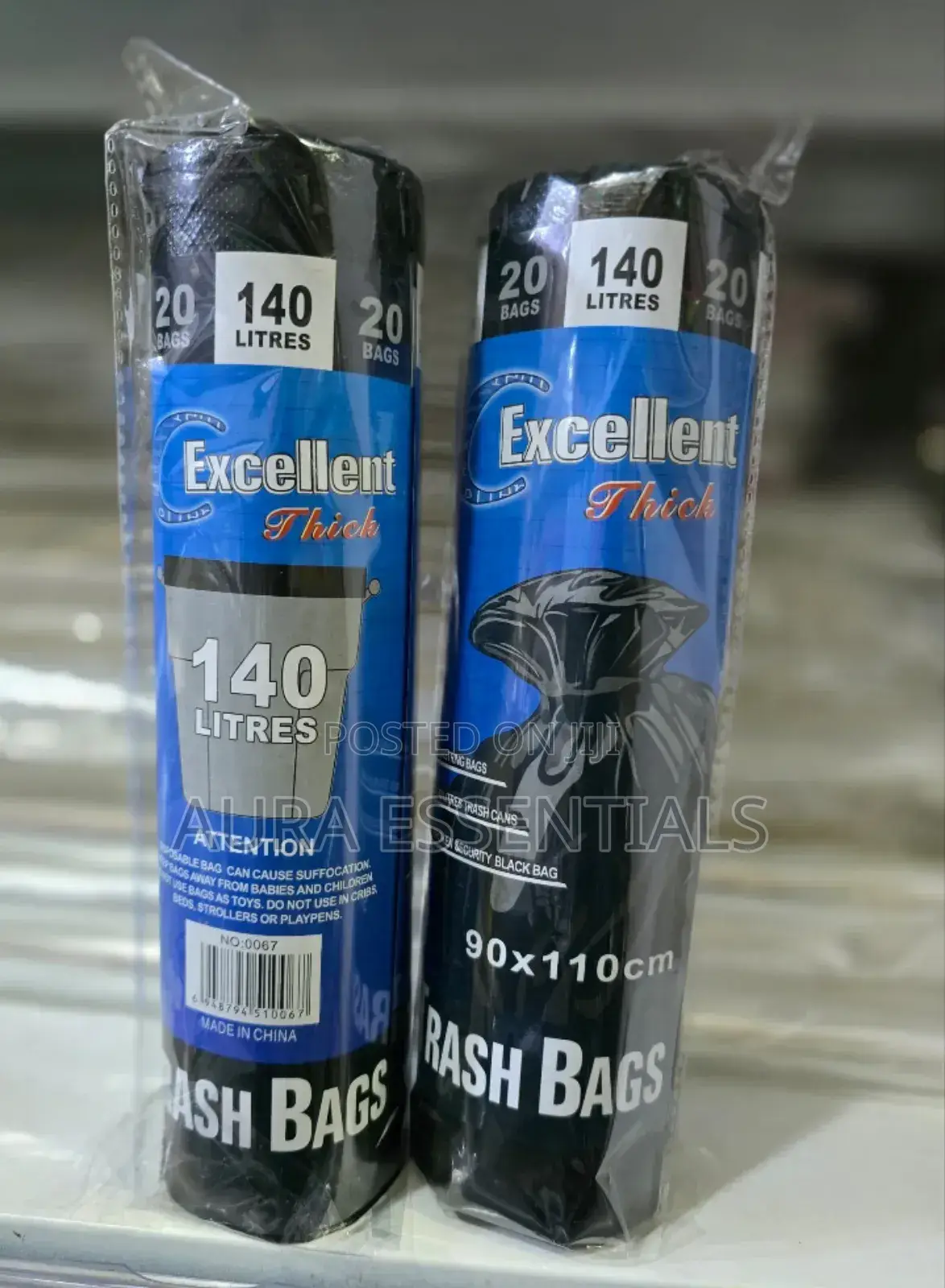 140L Bin Garbage Trash Bags