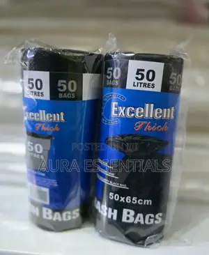 50 Litres Excellent Thick Trash Bags