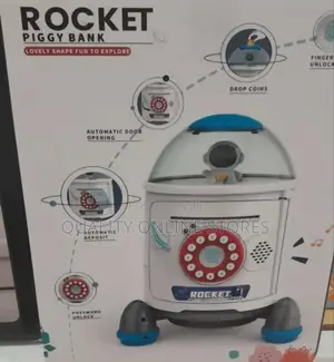 Kids Rocket Piggy Bank