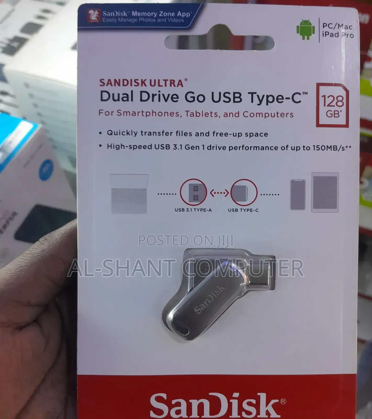 Dual Drive/128gb USB Type-C Flash Drive
