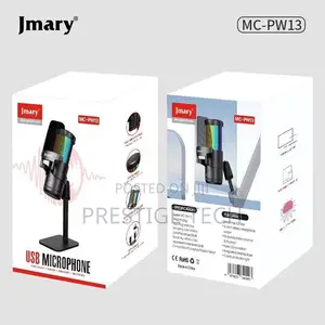 Jmary Pw13 Usb Microphone With Rgb / Desktop Microphone