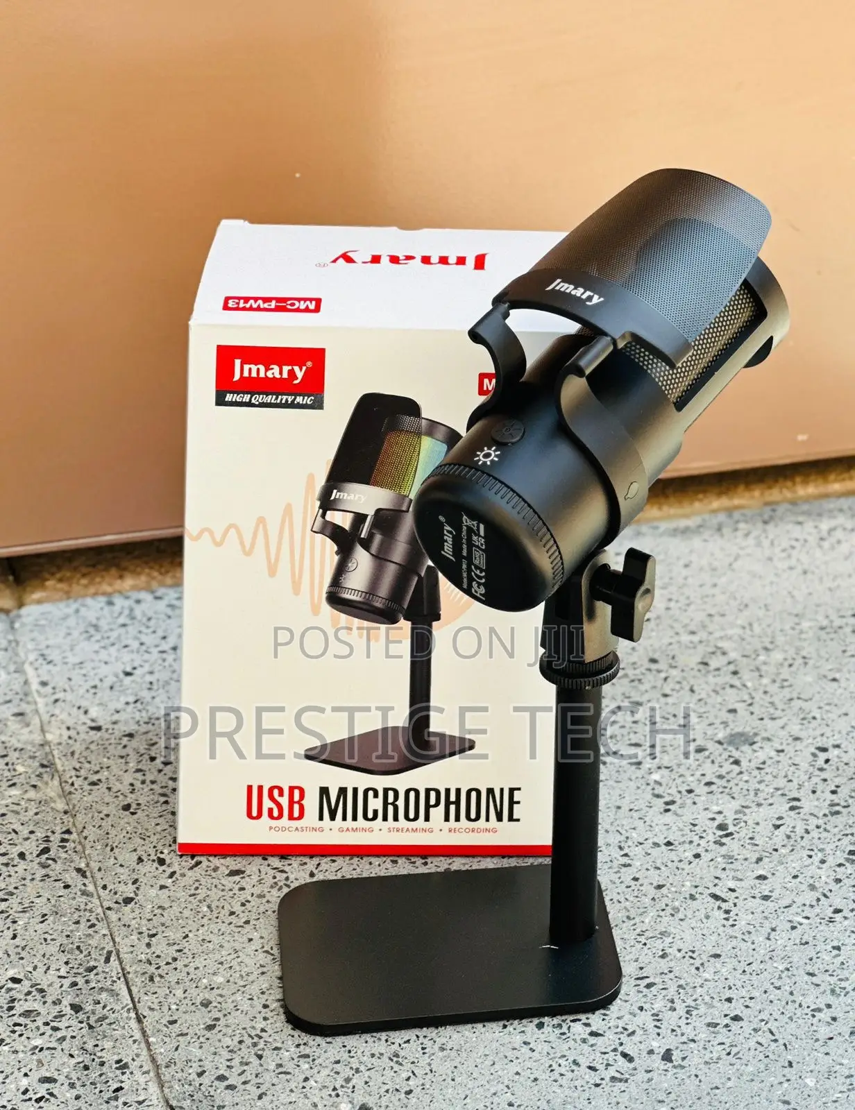 Jmary Pw13 Usb Microphone With Rgb / Desktop Microphone