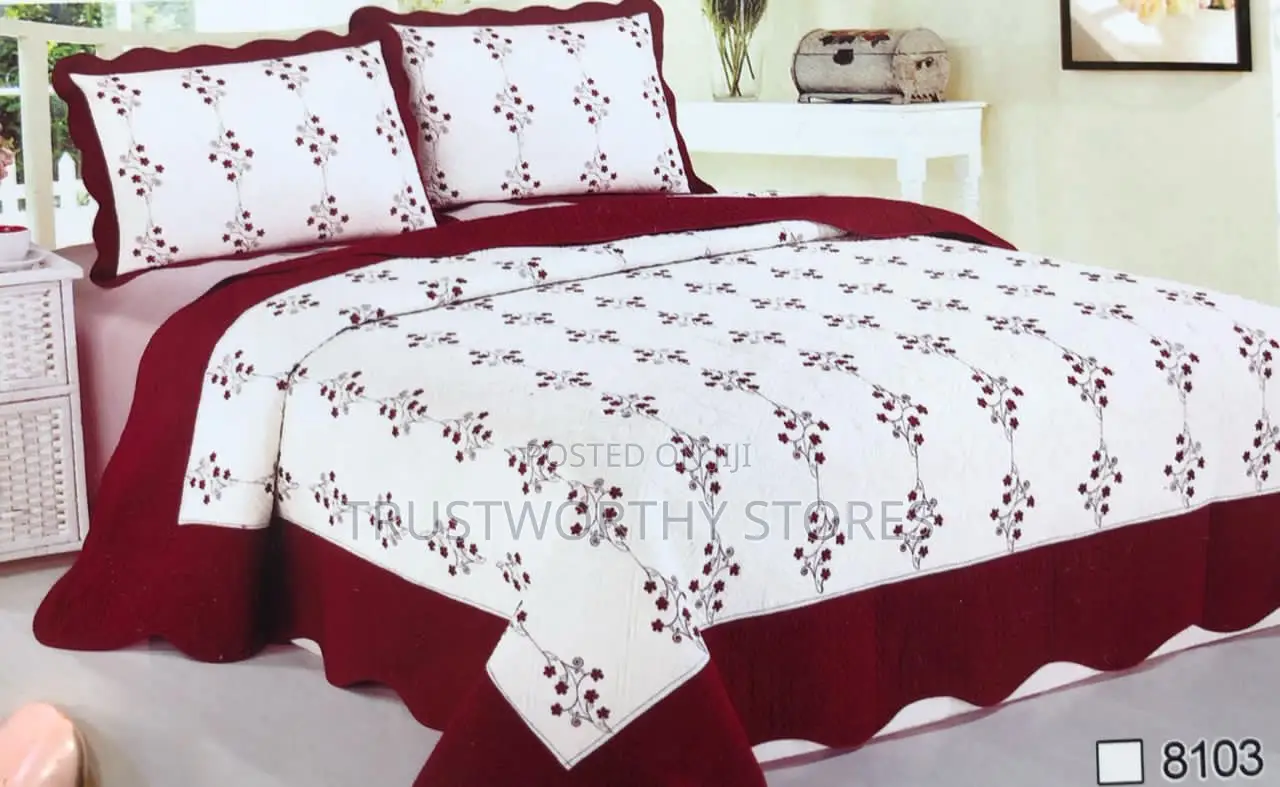 3pc Cotton Bedspreads - 5by6 and 6by6