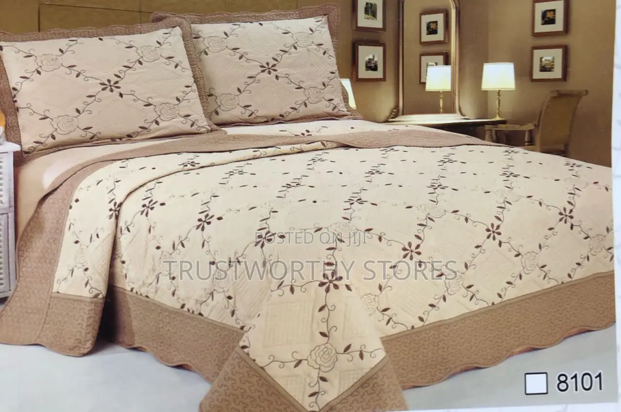 3pc Cotton Bedspreads - 5by6 and 6by6
