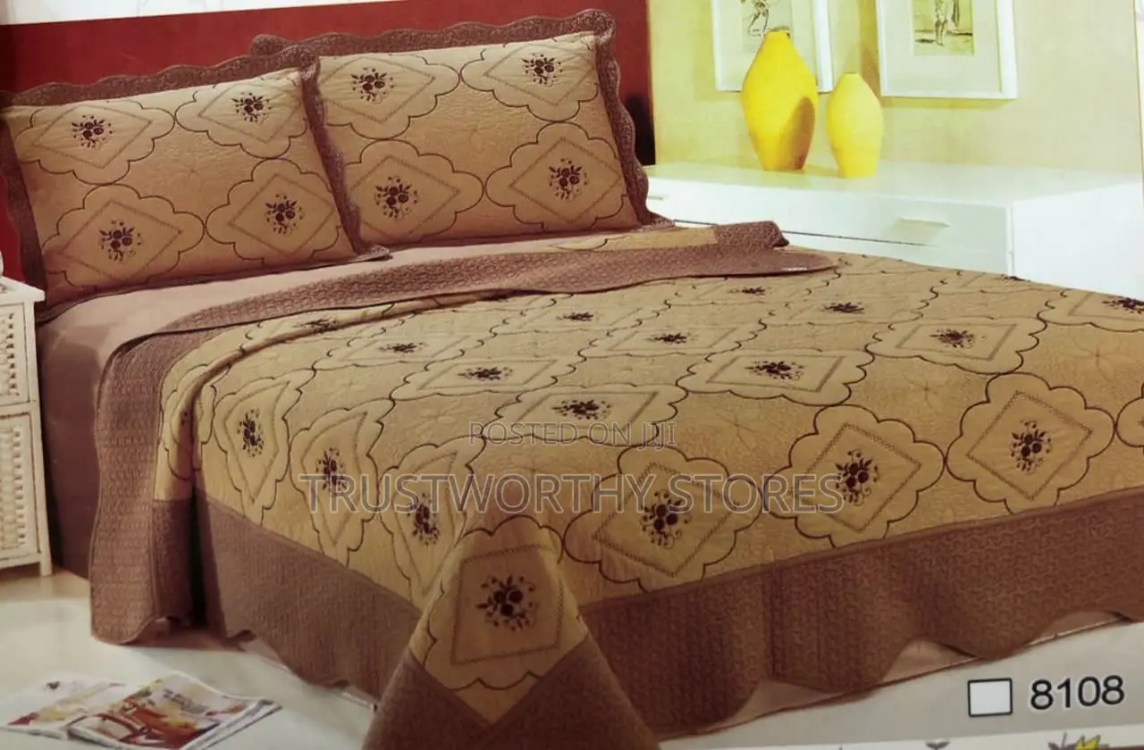 3pc Cotton Bedspreads - 5by6 and 6by6