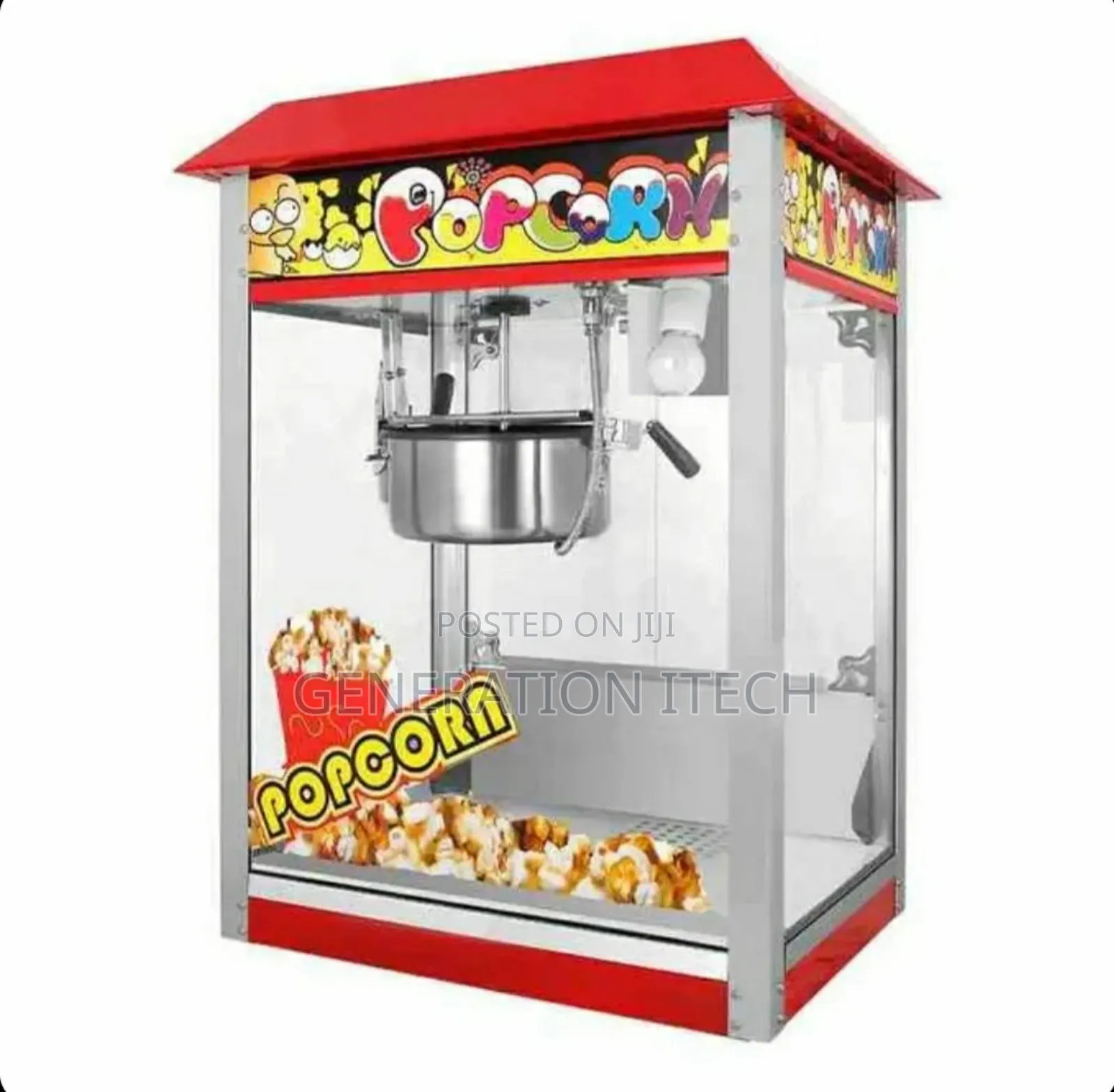 Electric Popcorn Machine -Red