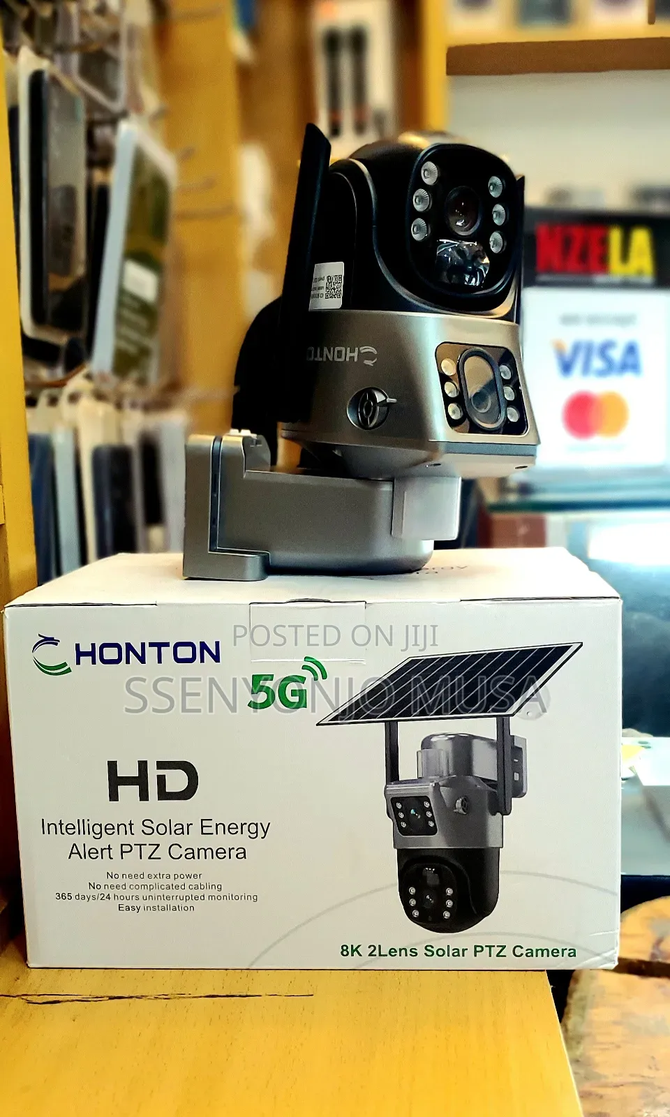 Honton 5g Hd Solar Ptz Camera - 2lens, Intelligent Energy