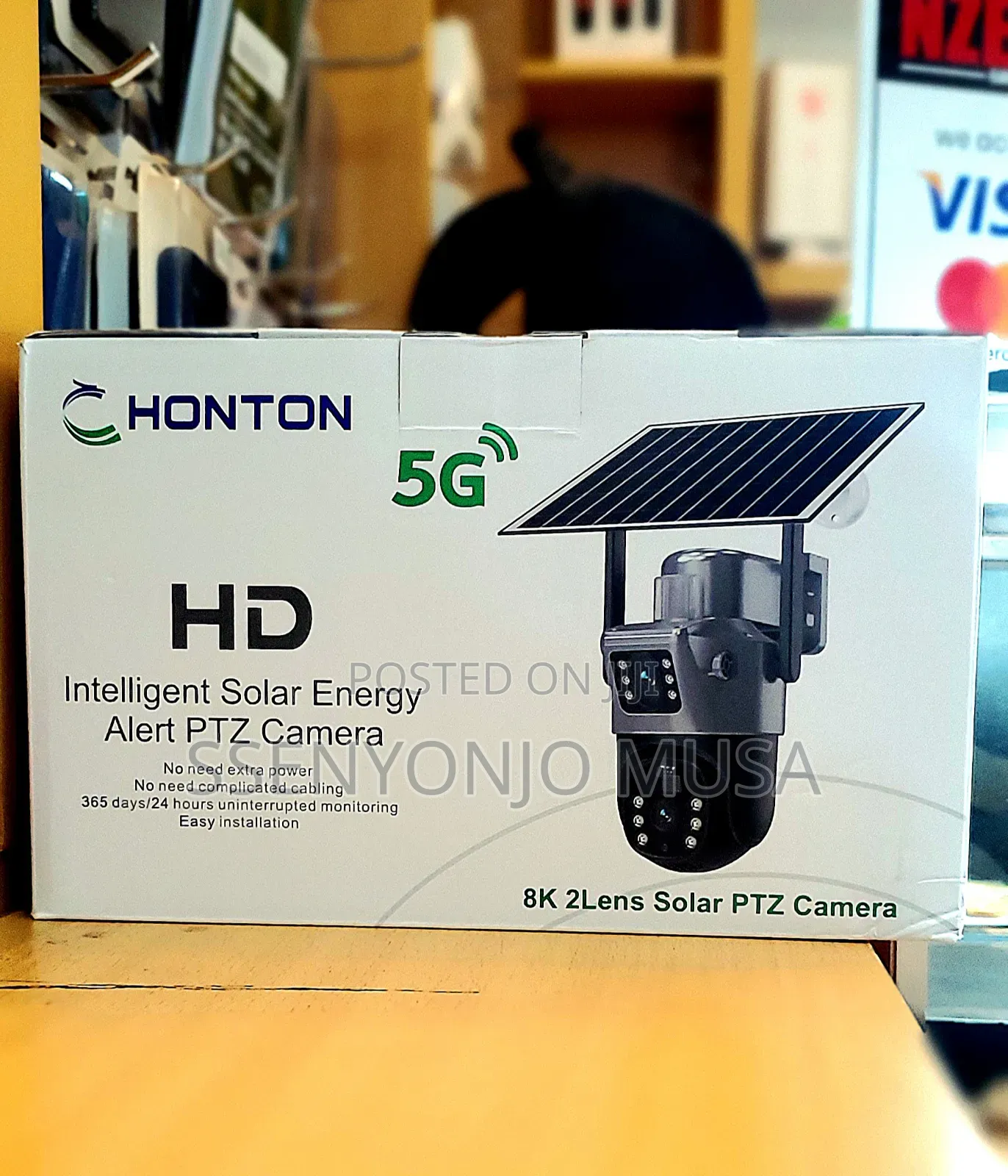 Honton 5g Hd Solar Ptz Camera - 2lens, Intelligent Energy