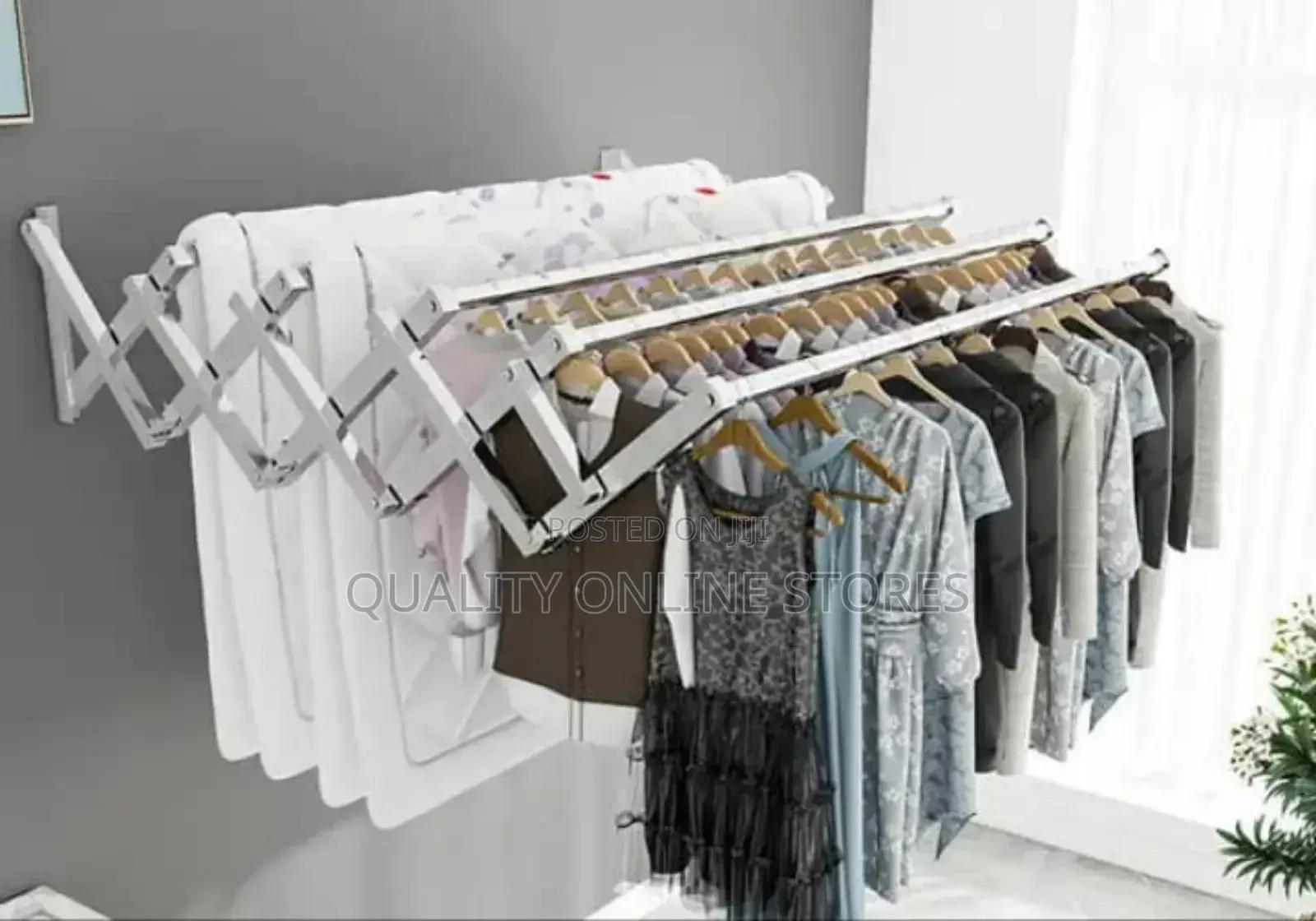 Mounted Outdoor Clothes Rack