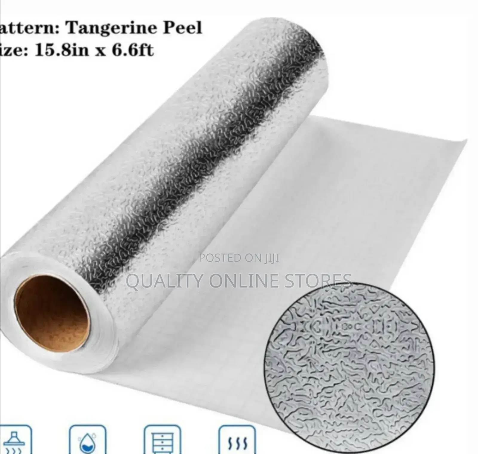 Silver Waterproof Wallpaper