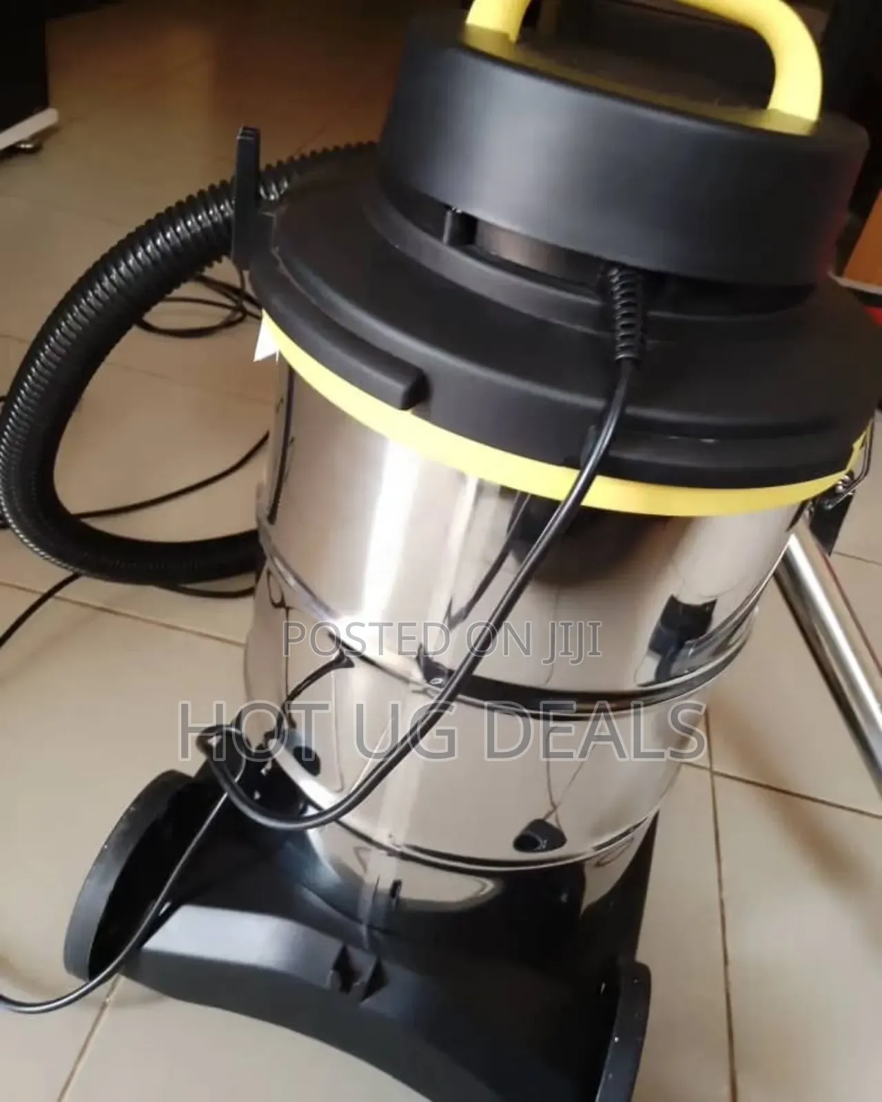 Geepas 18 L 2-in-1 Wet Dry Vacuum Cleaner Steel Drum