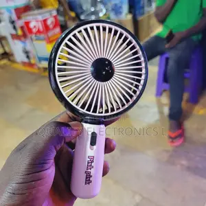 Pink Pink Rechargeable Hand Fan