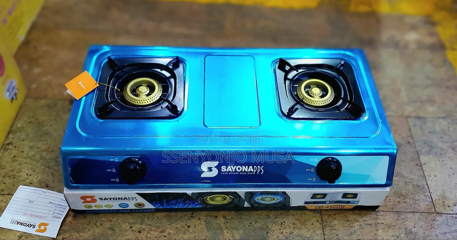 Sayona Auto Ignition Gas Burner - Double, High Efficiency-