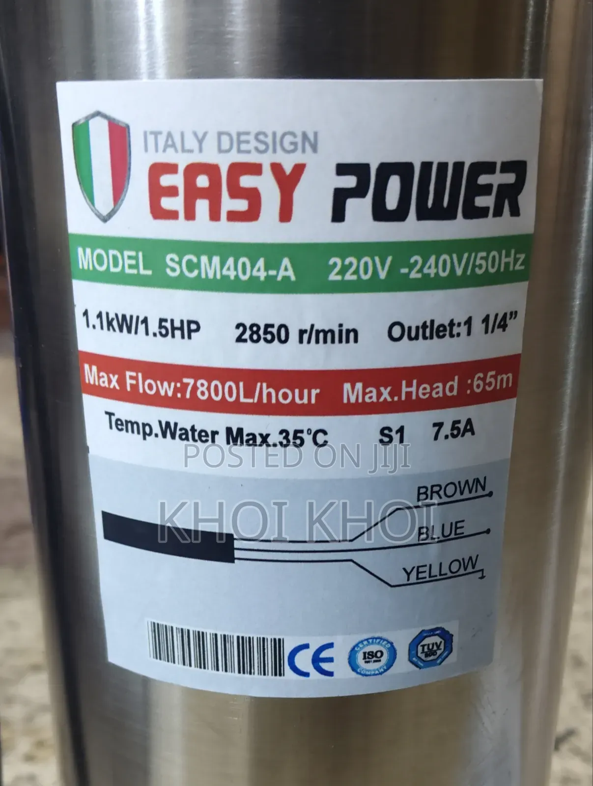 Water Pump 65 Metres ITALIA