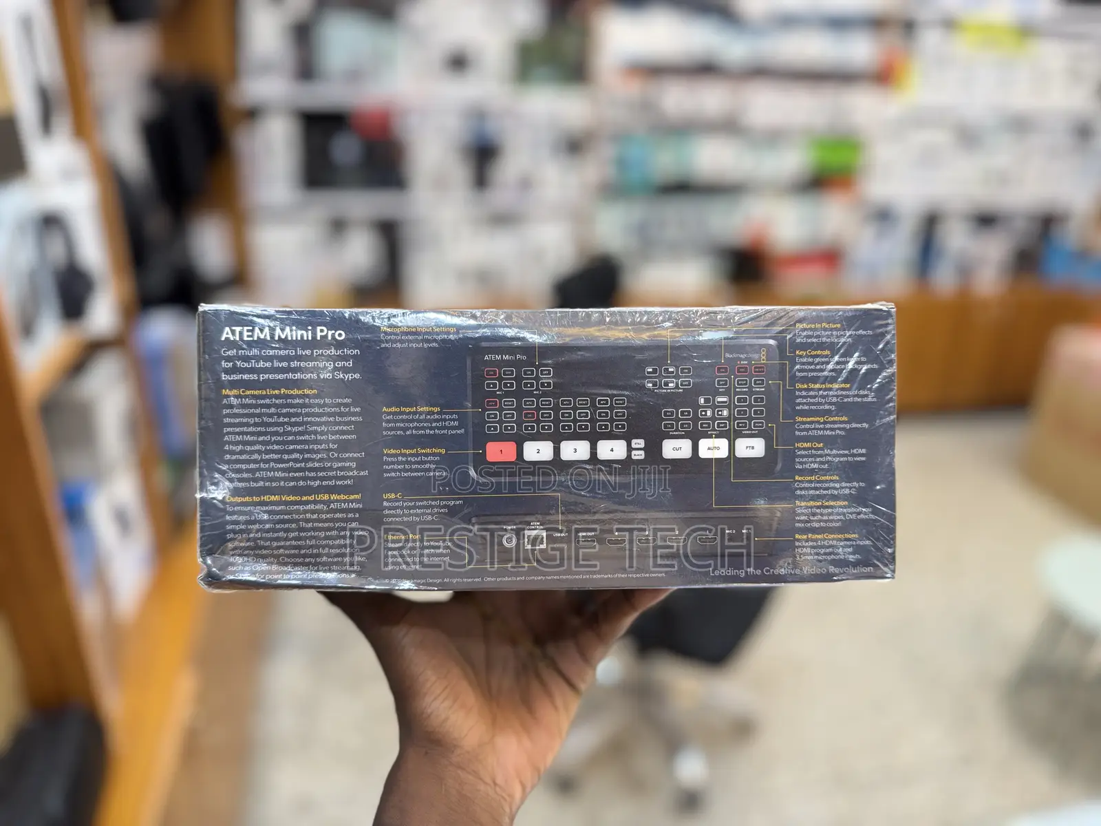 Black Magic Design Atem Mini Pro Hdmi Live Stream Switcher