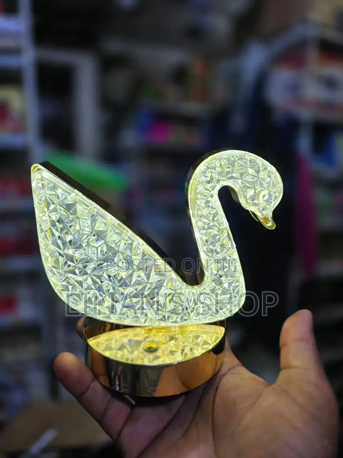 Touch Control Crystal Rechargeable Table Lamp