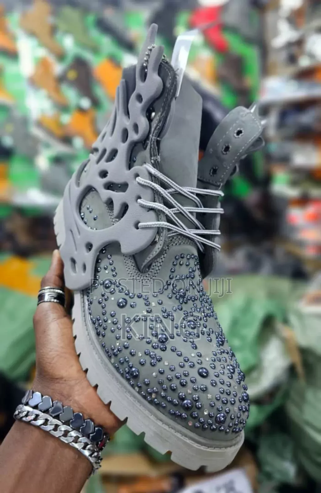 Grey Timberland Boots