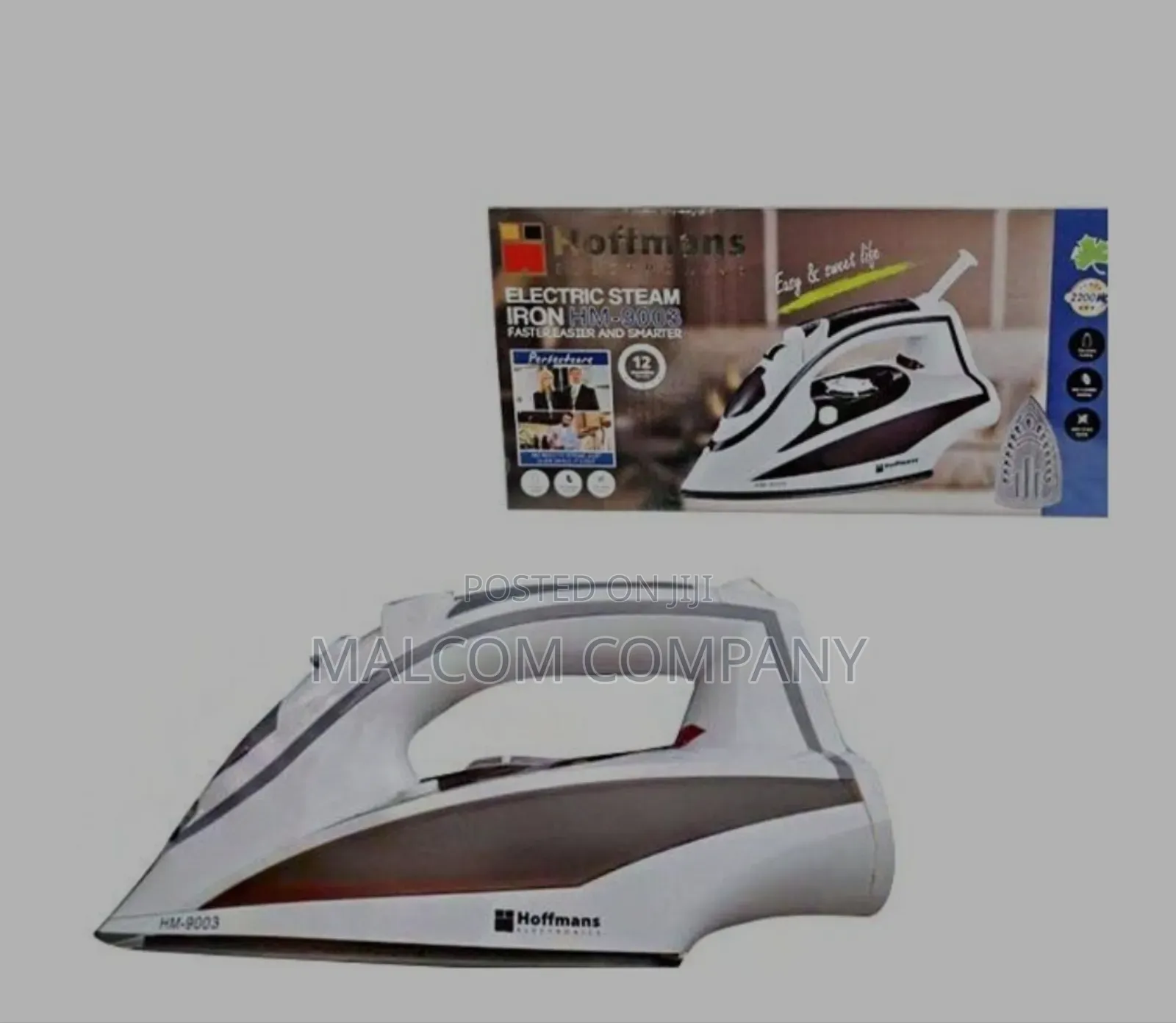 Hoffman Electric Flat Steam Iron.