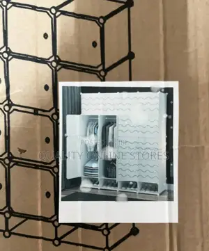 Black and White Plastic Wardrobe