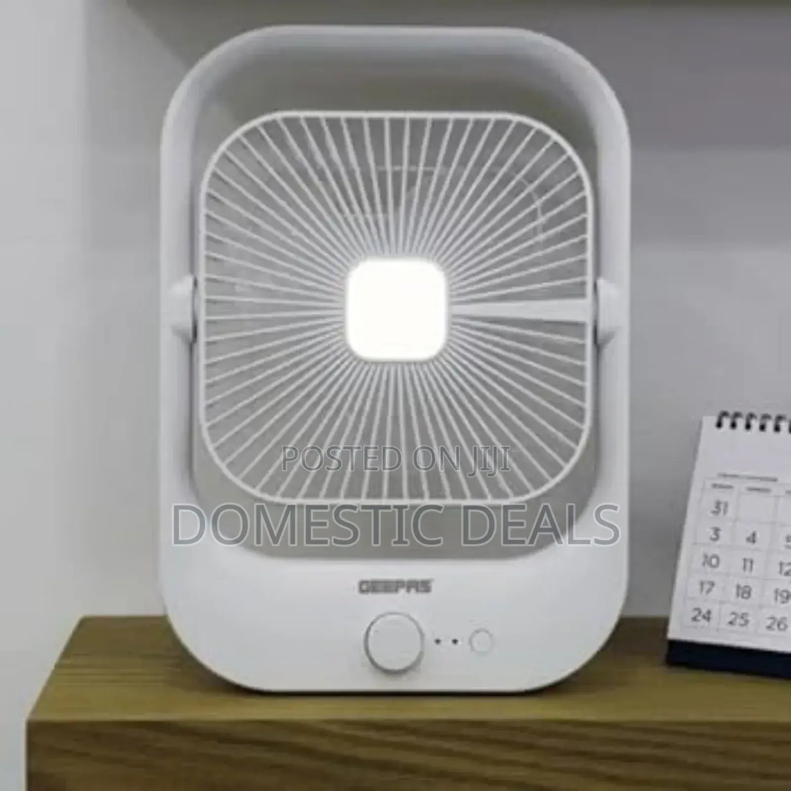 Geepas Electric Rechargeable Desk Fan