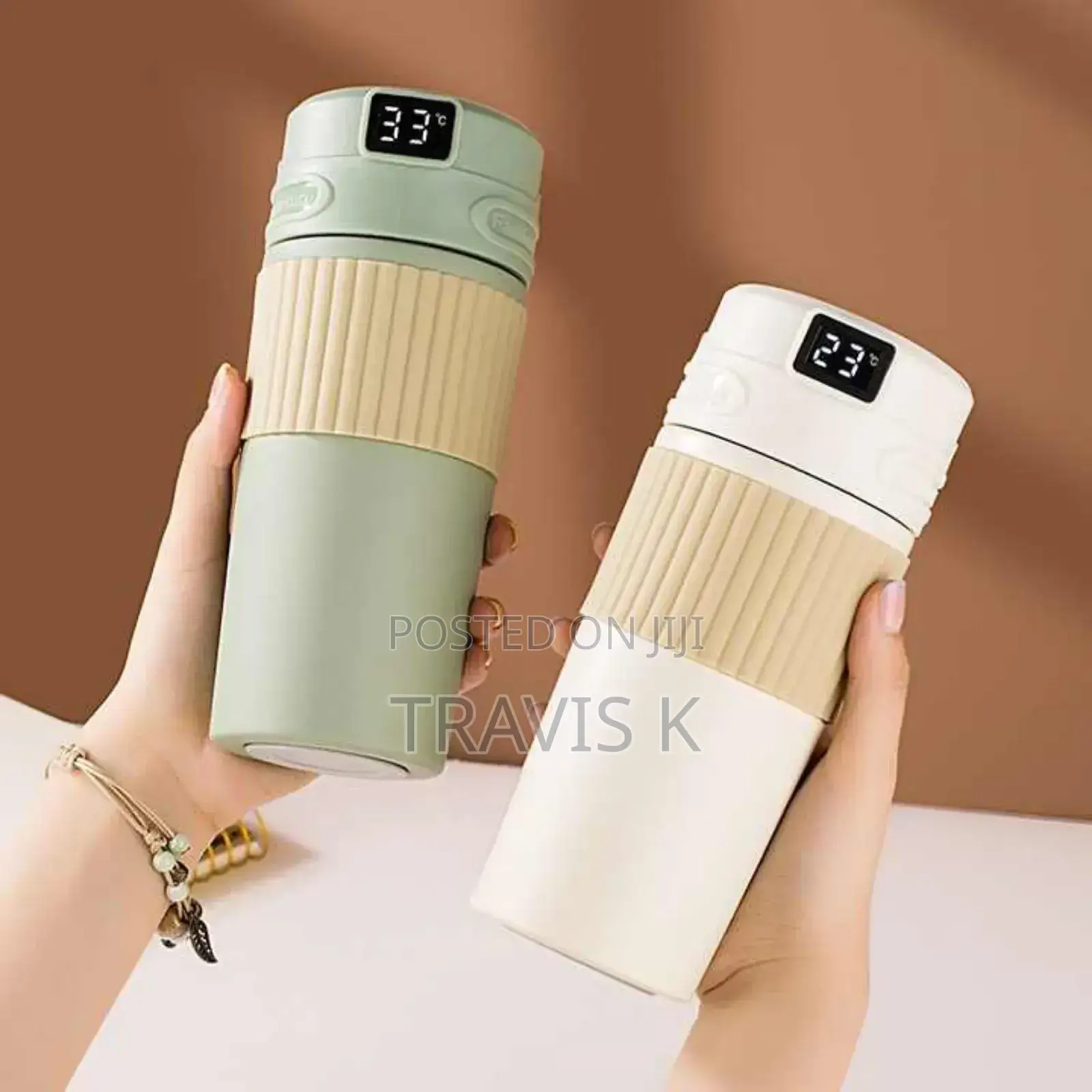 Portable Display Insulated Vacuum Cup
