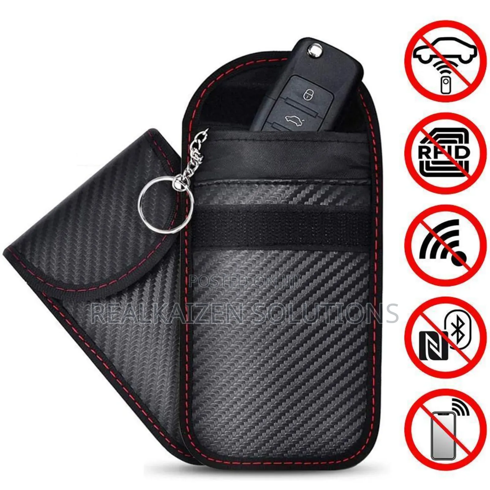 RFID Signal Blocking Keychain Faraday Bag for Car Keys| ATM