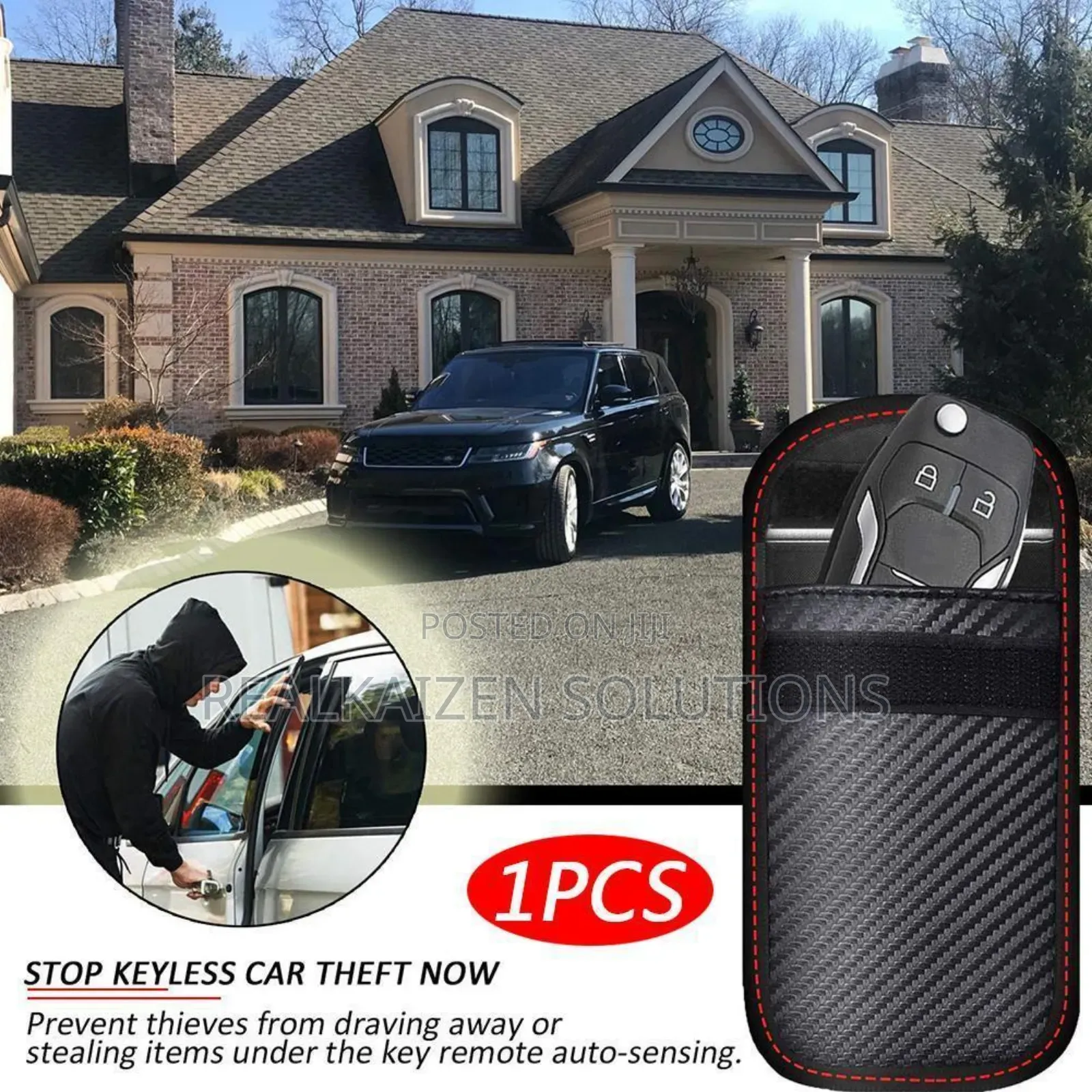 RFID Signal Blocking Keychain Faraday Bag for Car Keys| ATM