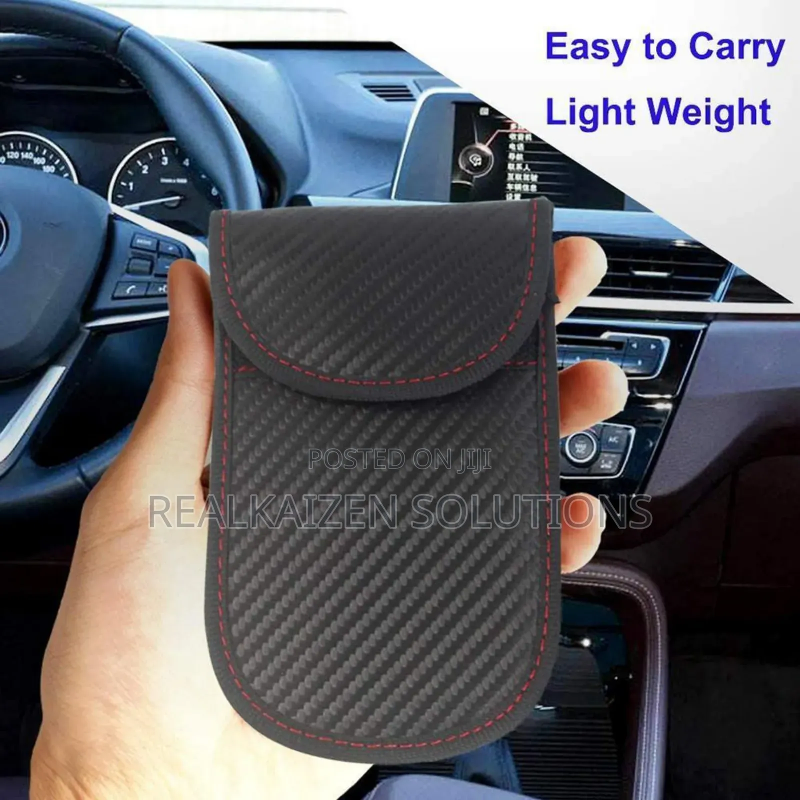 RFID Signal Blocking Keychain Faraday Bag for Car Keys| ATM