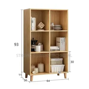 6 Grid Shelves /Bookshelf/Bookcase for Homes/ Office