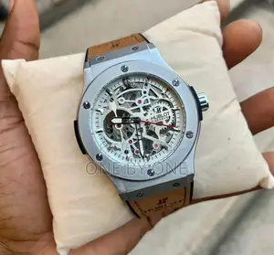 Round Brown Hublot Automatic Watch