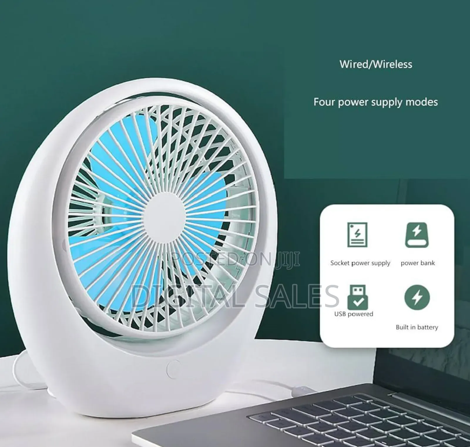 Rechargeable Mini Desktop Fan