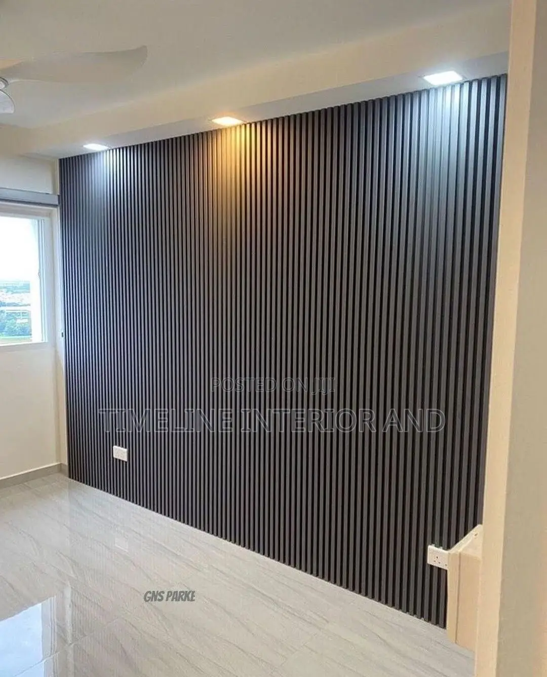 Urban Elegance: PVC Fluted Panels and Marble Sheets TV Unit