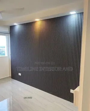 Urban Elegance: PVC Fluted Panels and Marble Sheets TV Unit