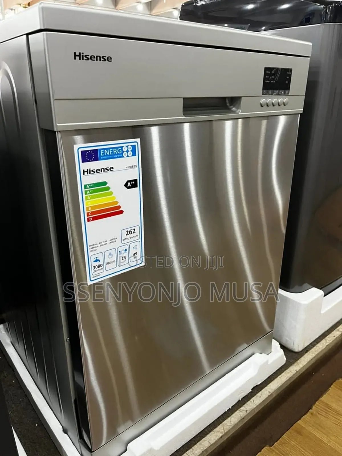 Hisense H13dess 13 Plates Setting Dishwasher, Inox Finish