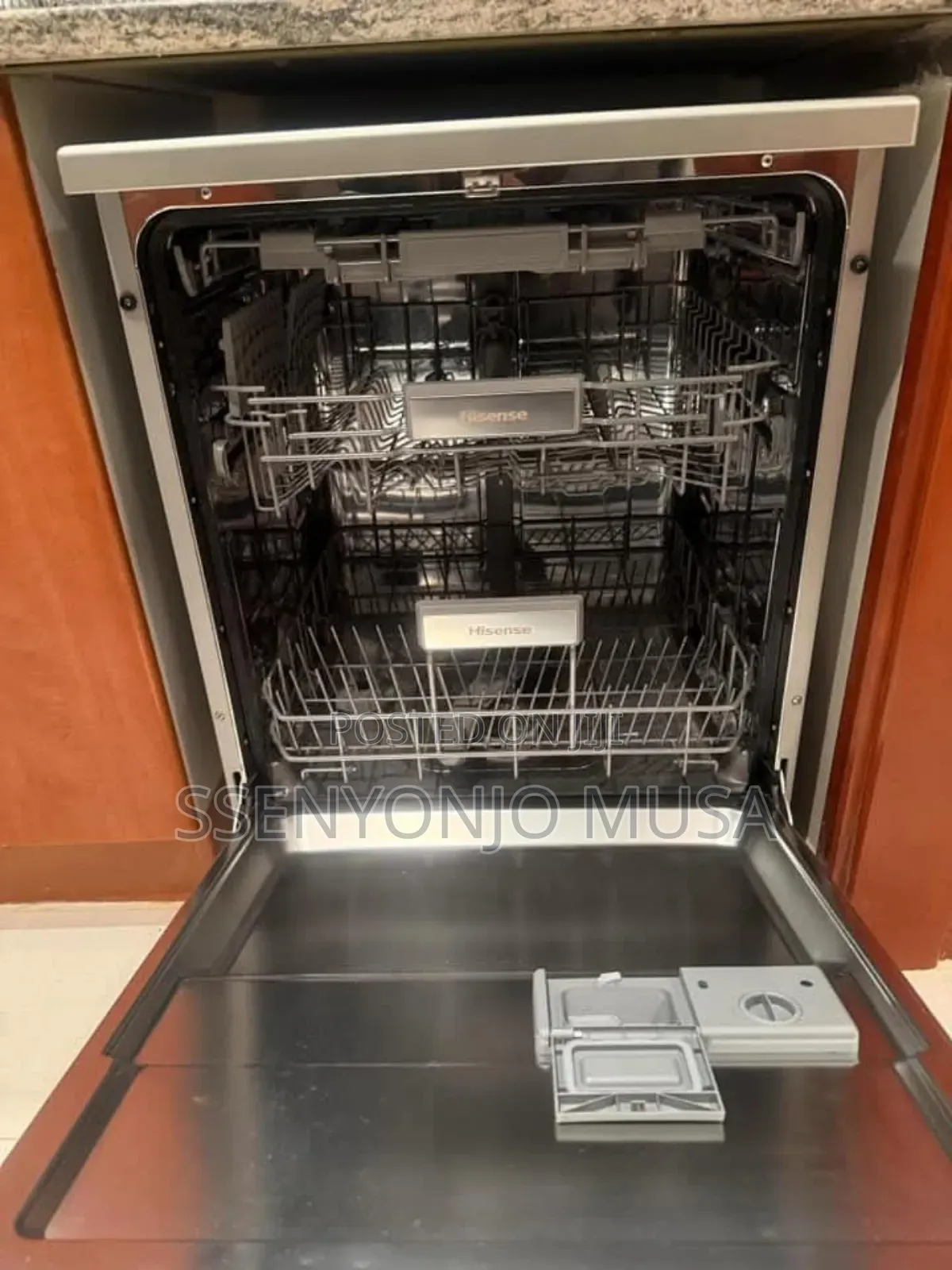 Hisense H13dess 13 Plates Setting Dishwasher, Inox Finish