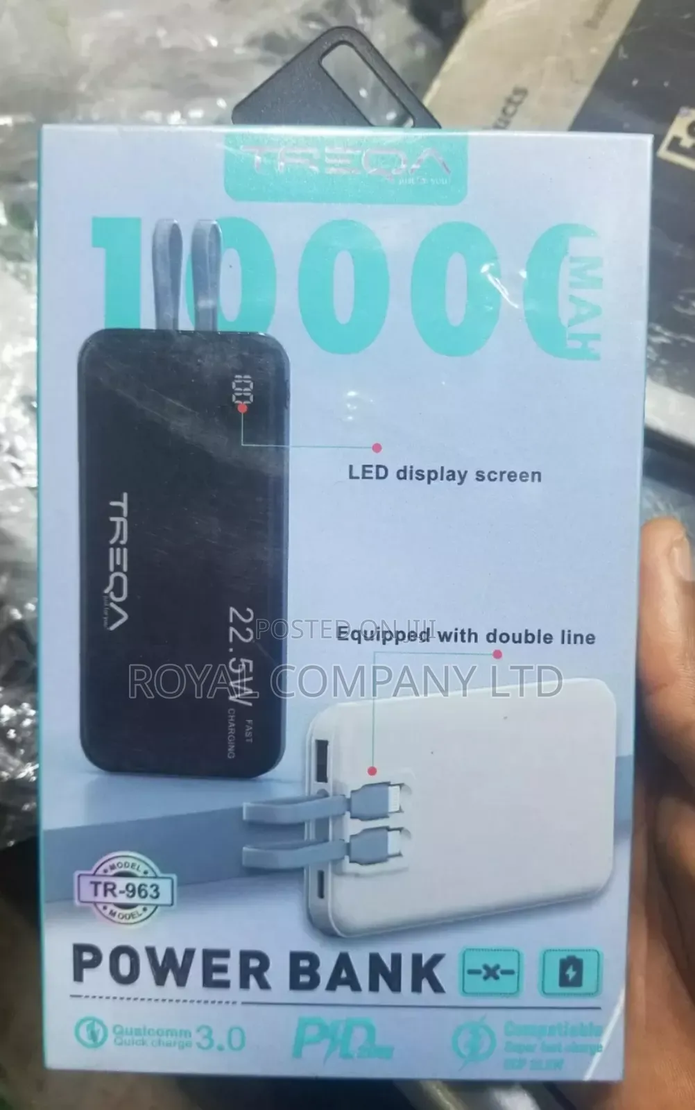 Powerbank Treqa 10000mah/22.5w