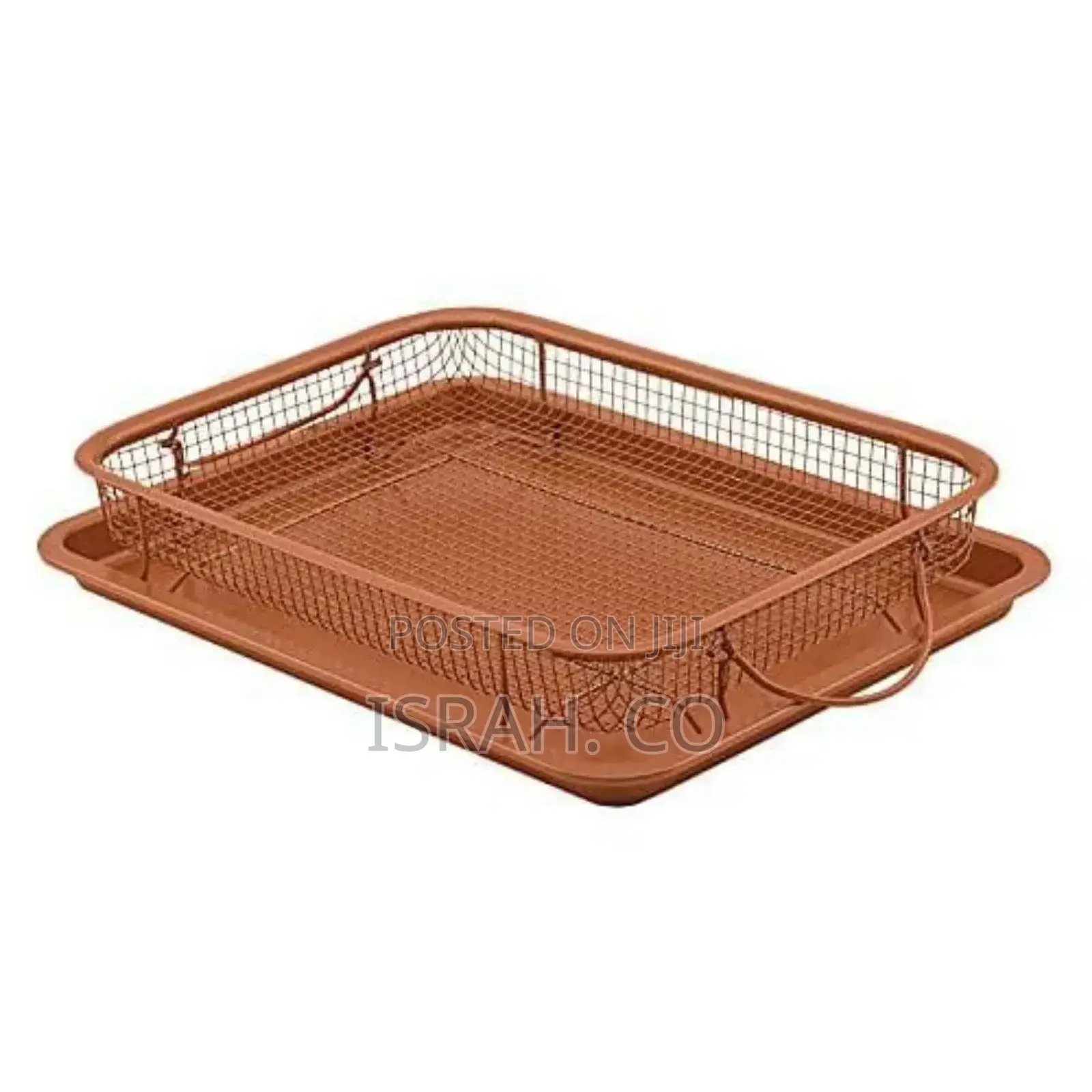 2-Pc Nonstick Oven Air Fryer Crisp Baking Pan/Tray Mesh