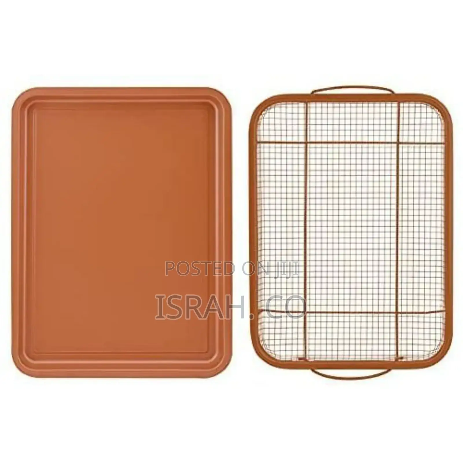 2-Pc Nonstick Oven Air Fryer Crisp Baking Pan/Tray Mesh