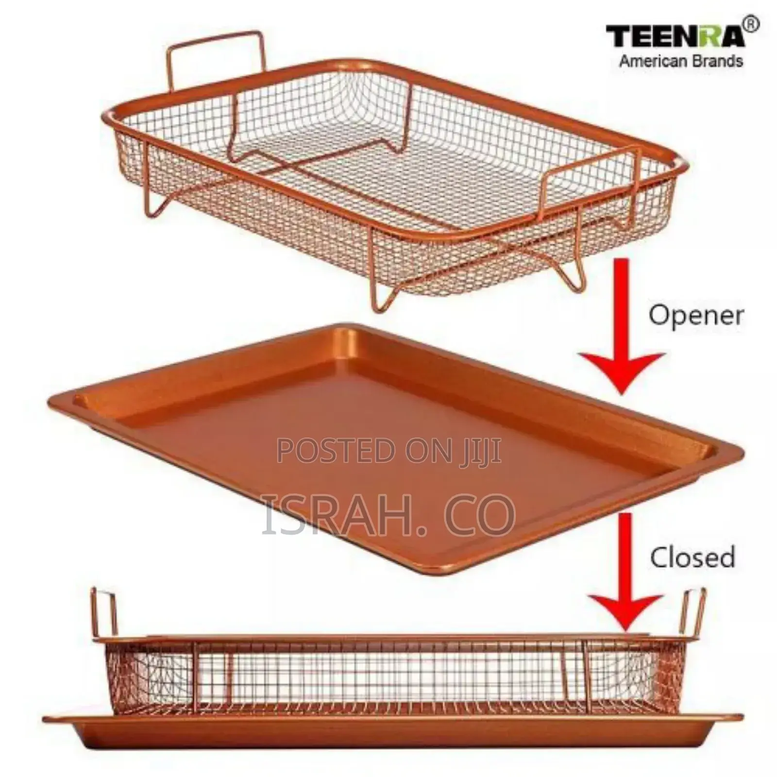 2-Pc Nonstick Oven Air Fryer Crisp Baking Pan/Tray Mesh