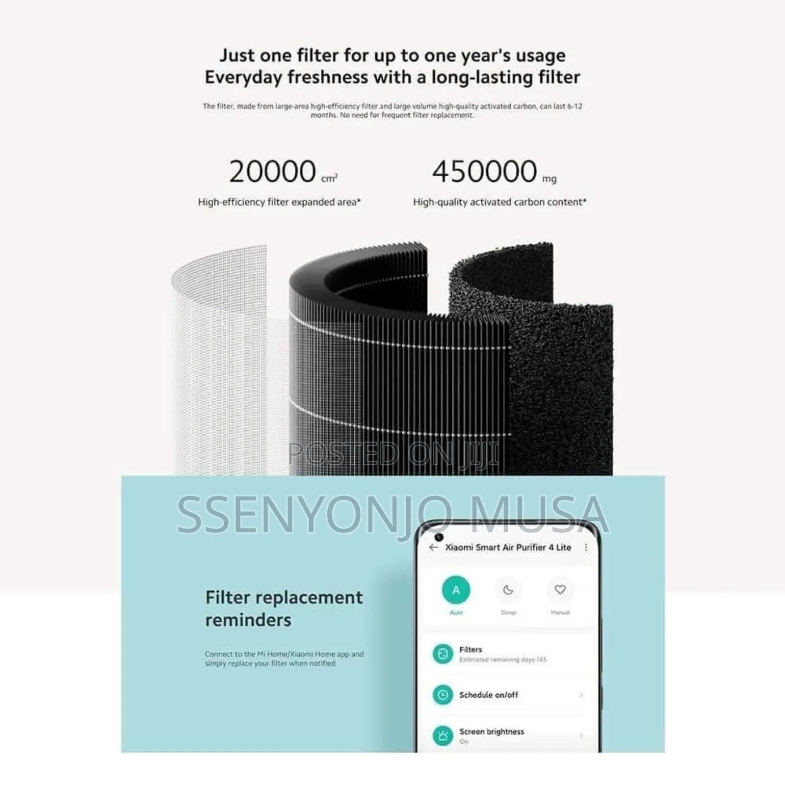 Xiaomi Smart Air Purifier 4 Lite, Voice Control, Oled Touch-